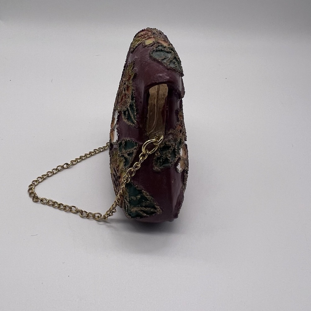 Nostalgia Miniature Handbag Purse Honey Bee Sunflower Resin Collectible Vintage - Picture 3 of 8